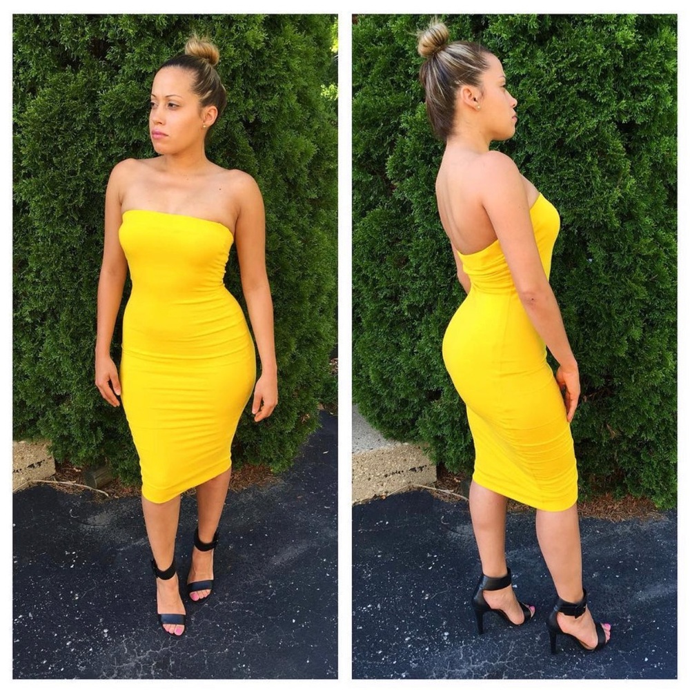 Mustard Tube Dress